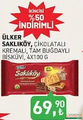 ÜLKER SAKLIKÖY BİSKÜVİ 4L'Ü fiyat ve kampanya bilgisi